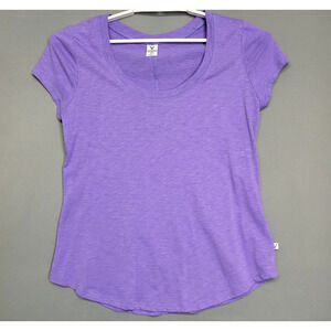 Venley Athletic T-shirt Womens XL Purple Round Neck Short Sleeves Activewear Tee